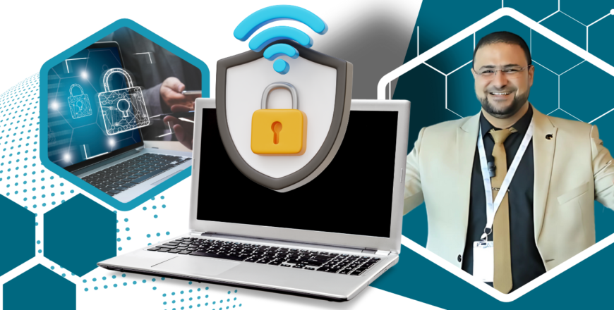 Teal and White Modern Cyber Security Service Facebook Ad